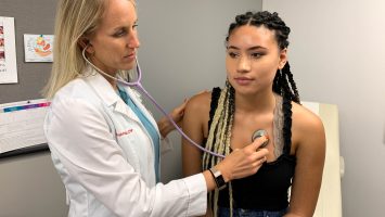 India Carter, 18, gets a checkup at The Ohio State University Wilce Student Wellness Center. For many new college students, it’s the first time they’ve had to manage their own health, but stepping on campus with a plan can empower them to live a healthy lifestyle.